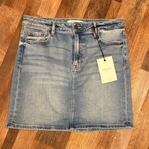 Hidden Blue Denim Mini Skirt
